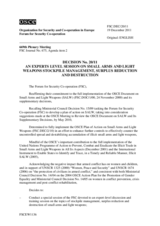 Forum for Security Co-operation Decision No. 20/11