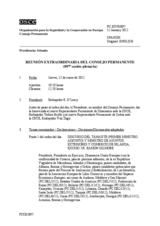 Diario de la 897ª Sesión extraordinaria del Consejo Permanente 