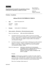 Journal de la 669ème séance plénière du Forum