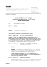 Journal de la 665ème séance plénière du Forum