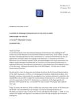 Statement by the Delegation of Israel on the International Holocaust Remembrance Day on 27 January 2012