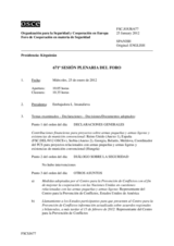 Diario de la 671ª Sesión plenaria del Foro de Cooperación en materia de Seguridad  