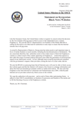 Statement by the Delegation of the United States on the freedom of the media in Kyrgyzstan