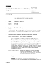 Journal der 903. Plenarsitzung des Ständigen Rates 