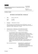 Giornale della 903a Seduta plenaria del Consiglio permanente