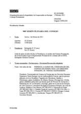 Diario de la 900ª Sesión plenaria del Consejo Permanente 