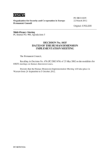 Permanent Council Decision No. 1035