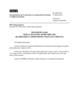 Decisione N.1034 del Consiglio permanente