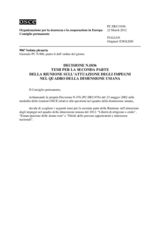 Decisione N.1036 del Consiglio permanente