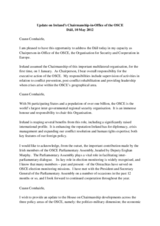 Speech by OSCE Chairperson-in-Office, Irish Deputy Prime Minister and Minister for Foreign Affairs & Trade, Eamon Gilmore