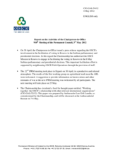 Report on the activities of the Chairperson-in-Office