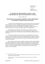 Statement by the Danish Presidency of the Council of the EU on terrorist attacks in Makhachkala, Russian Federation, on 3 May 2012