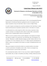Statement by the Delegation of the United States in response to a statement made by the Russian Federation at the 895th meeting of the Permanent Council on the results of investigations into the deaths of journalists in Iraq