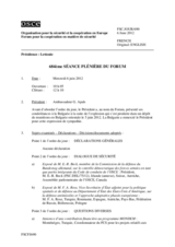 Journal de la 684ème séance plénière du Forum