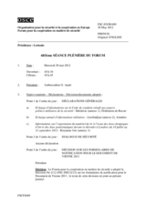 Journal de la 683ème séance plénière du Forum