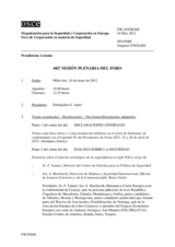 Diario de la 682ª Sesión plenaria del Foro de Cooperación en materia de Seguridad  