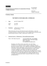 Giornale della 916a Seduta plenaria del Consiglio permanente