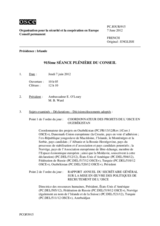 Journal de la 915ème séance plénière du Conseil