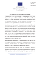 Statement by the Cypriot Presidency of the Council of the EU on the situation in Belarus