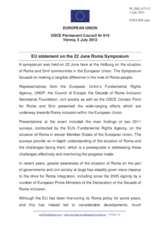 Statement by the Cypriot Presidency of the Council of the EU on the European Union Symposium for OSCE Ambassadors, on the theme: “To make a tangible difference to Roma people’s lives”, held in Vienna on 22 June 2012