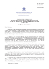 Statement by the Delegation of the Holy See on the human rights of lesbian, gay, bisexual and transgender persons in the Russian Federation 19 July 2012
