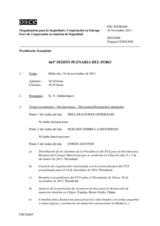 Diario de la 663ª Sesión plenaria del Foro de Cooperación en materia de Seguridad  