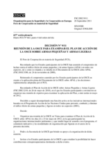 Decisión Nº 9/11 del Foro de Cooperación en materia de Seguridad