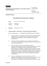 Diario de la 898ª Sesión plenaria del Consejo Permanente 