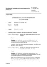 Journal der 895. Sondersitzung des Ständigen Rates