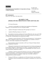 Decisión Nº 1028 del Consejo Permanente