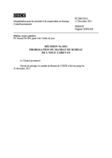 Décision No 1013 du Conseil permanent