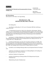 Beschluss Nr. 980 des Ständigen Rates