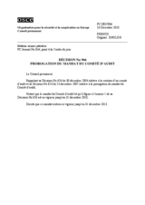 Décision No 966 du Conseil permanent
