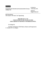 Beschluss Nr. 974 des Ständigen Rates