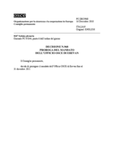 Decisione N.968 del Consiglio permanente