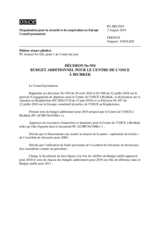 Décision No 954 du Conseil permanent