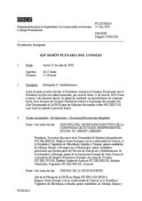 Diario de la 824ª Sesión plenaria del Consejo Permanente 