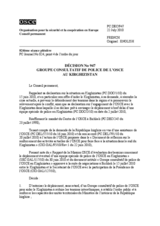 Décision No 947 du Conseil permanent