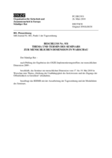 Beschluss Nr. 931 des Ständigen Rates