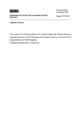 Statement by the Delegation of the Russian Federation in response to the address by the Deputy Minister of the Interior of Kyrgyzstan, Mr. Nikolai Soldashenko, on the deployment of a police advisory group to Kyrgyzstan