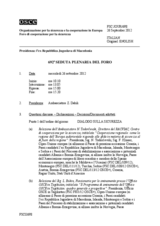 Giornale della 692a Seduta plenaria del Foro di cooperazione per la sicurezza