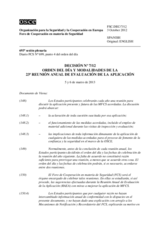 Decisión Nº 7/12 del Foro de Cooperación en materia de Seguridad