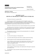 Forum for Security Co-operation Decision No. 8/12