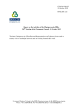 Report on the activities of the Chairperson-in-Office