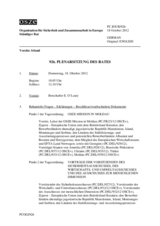 Journal der 926. Plenarsitzung des Ständigen Rates