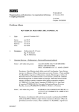 Giornale della 927a Seduta plenaria del Consiglio permanente