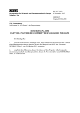 Beschluss Nr. 1051 des Ständigen Rates