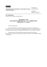 Decisión Nº 1051 del Consejo Permanente
