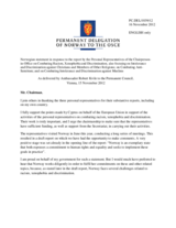 Statement by the Delegation of Norway in response to the reports by the three Personal Representatives of the Chairperson-in-Office for tolerance and non-discrimination
