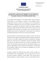 Statement by the Cypriot Presidency of the Council of the EU in response to the address by the Minister for Foreign Affairs of Andorra, H.E. Gilbert Saboya Sunye